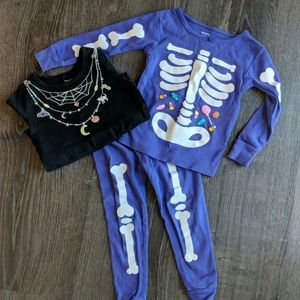2t Girls Carter's Halloween Set-shirt and pajamas